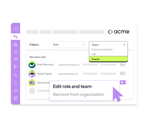 Teams roles and permissions - eventdrive