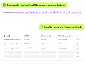 Event UTM tracking - eventdrive